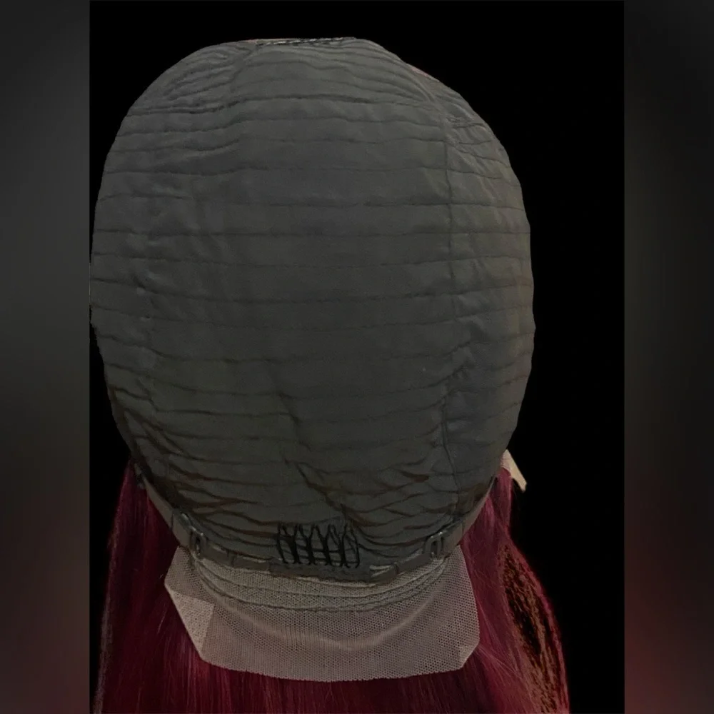 Elegant Burgundy Lace Front Wig - Picture 9 of 9